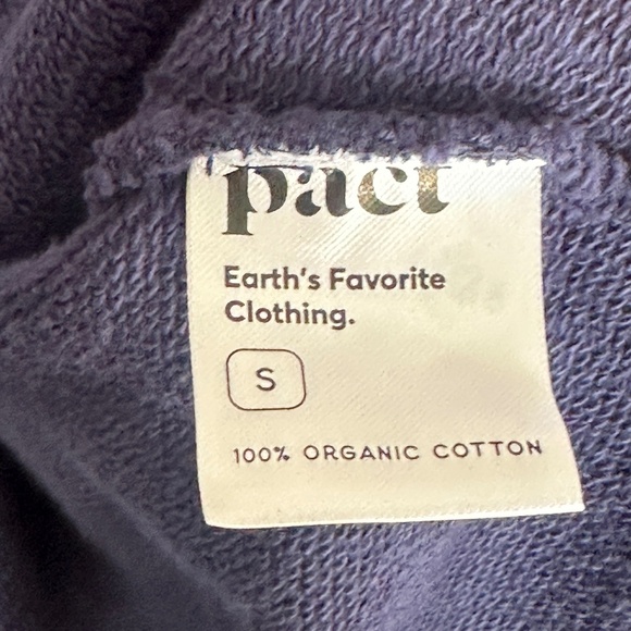 PACT Organic Cotton Cardigan Navy Blue Size Small Women's Button Front - Picture 5 of 6
